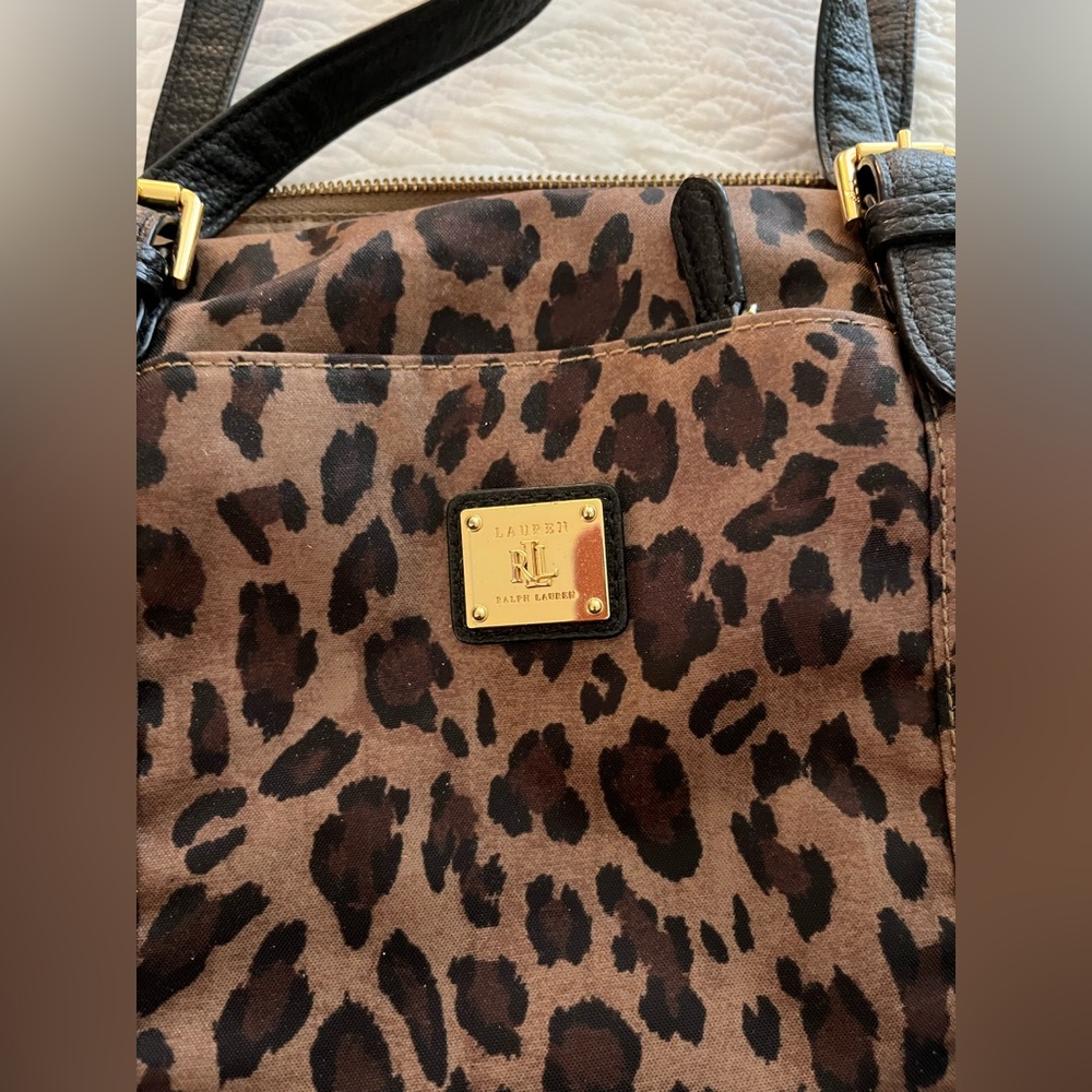Ralph Lauren Leopard HandBag - Picture 2 of 4